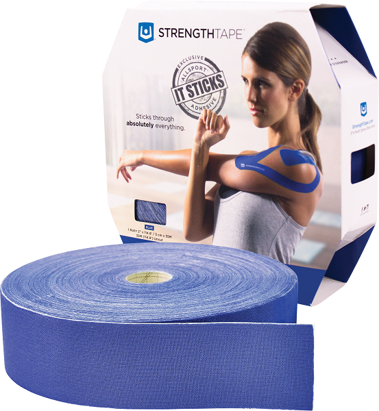 STRENGTHTAPE® Kinesiology Tape (35m Uncut Roll, Royal Blue)