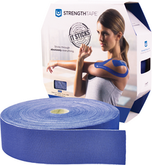 STRENGTHTAPE® Kinesiology Tape (35m Uncut Roll, Royal Blue)